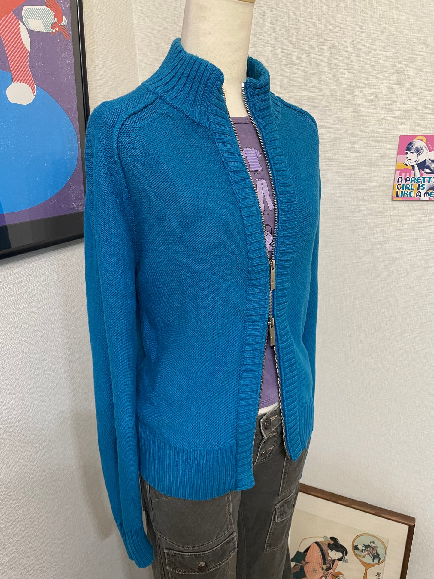 Perfect Blue Zip Up