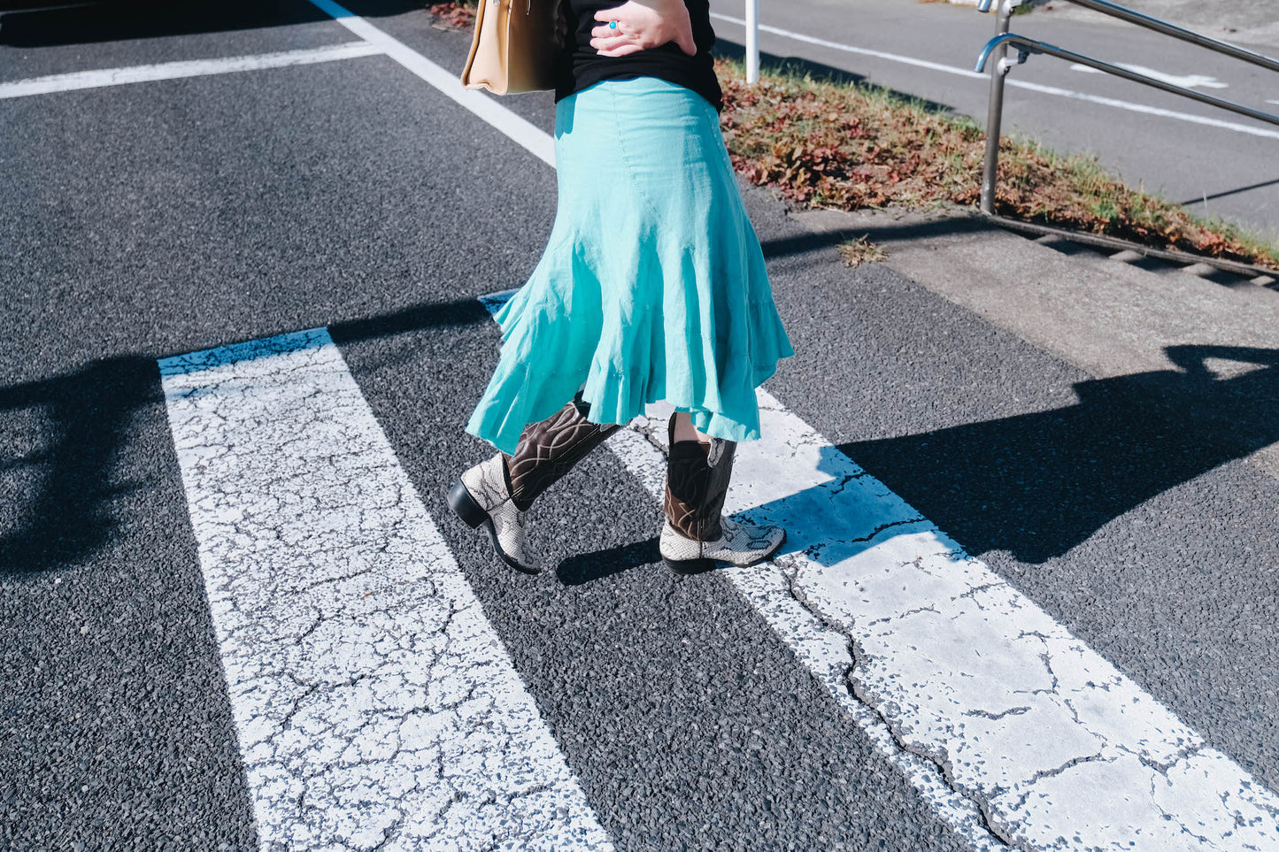 Mint Blue Wavey Skirt