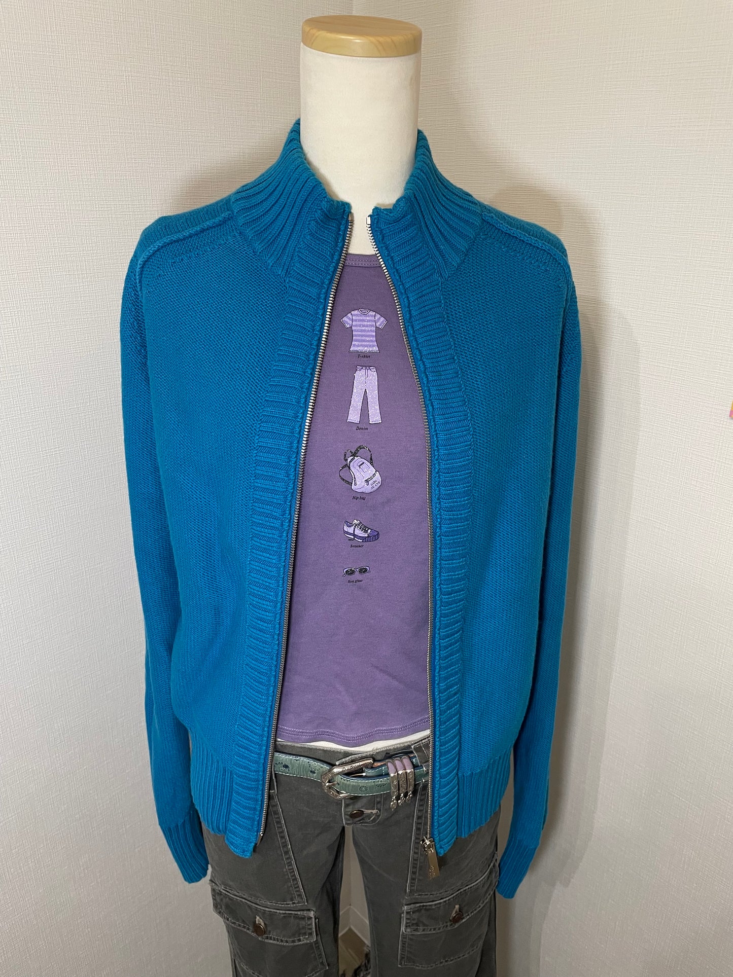 Perfect Blue Zip Up