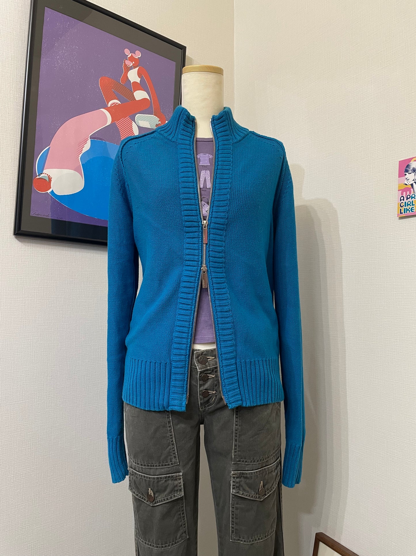 Perfect Blue Zip Up