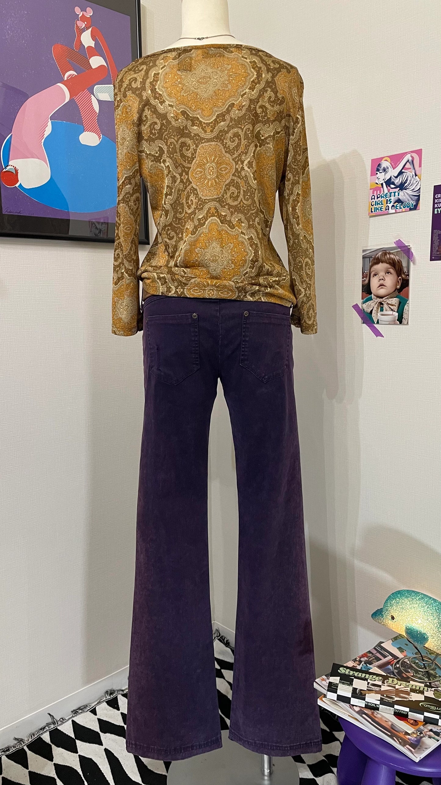 Shimmering Sheer Paisley Top