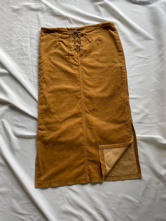 Western Style Lace Up Skirt