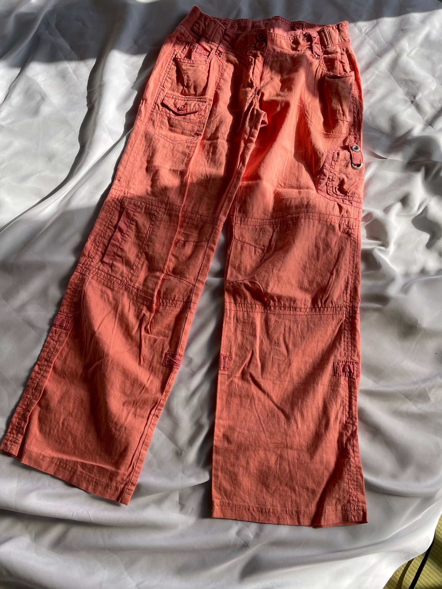 Low Rise Salmon Pink Pants