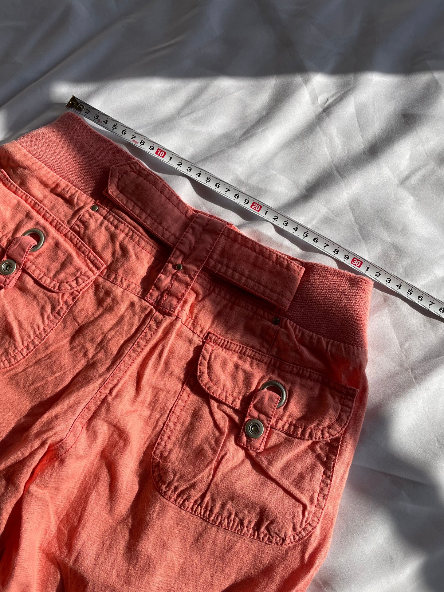 Low Rise Salmon Pink Pants