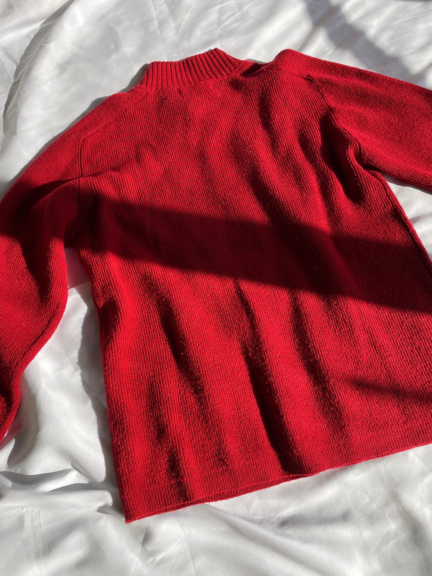 Red Zip Up Knit
