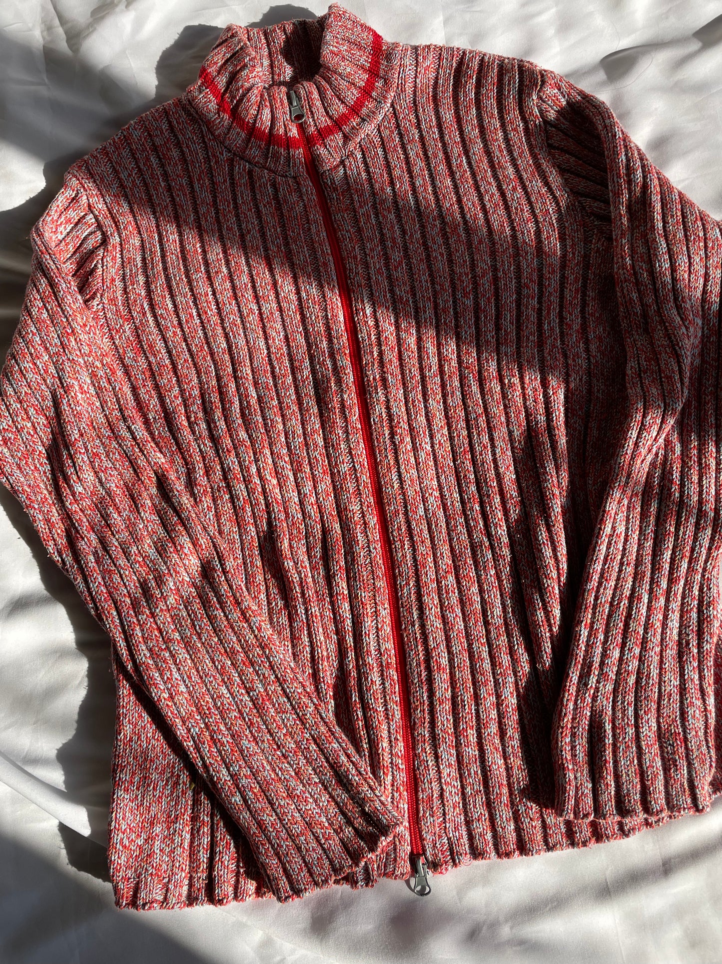 Mix Flavor Zip Up Knit
