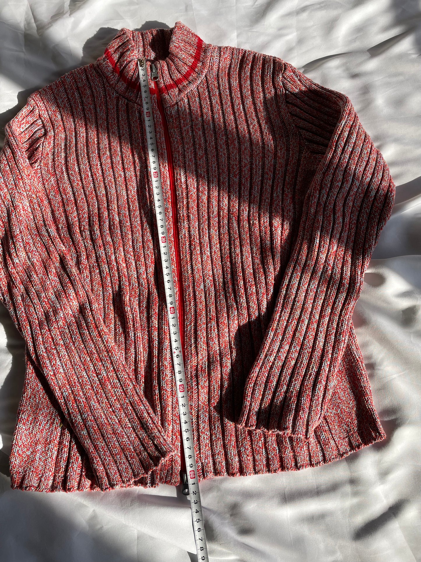 Mix Flavor Zip Up Knit