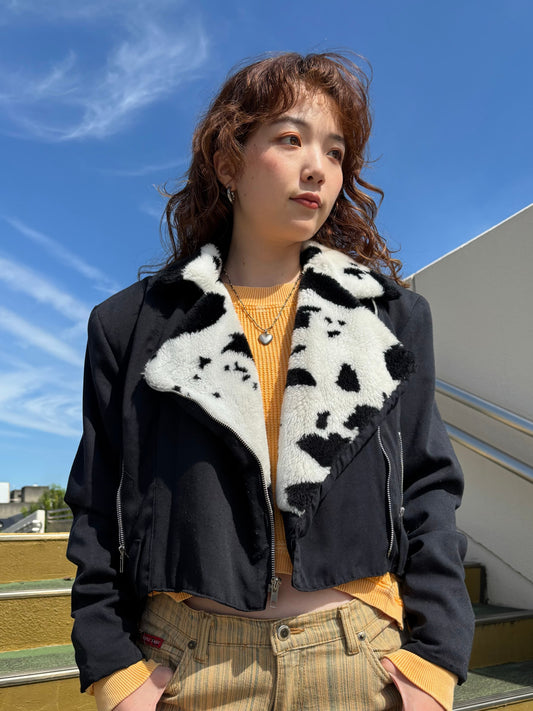Fur Collar Riders Jacket
