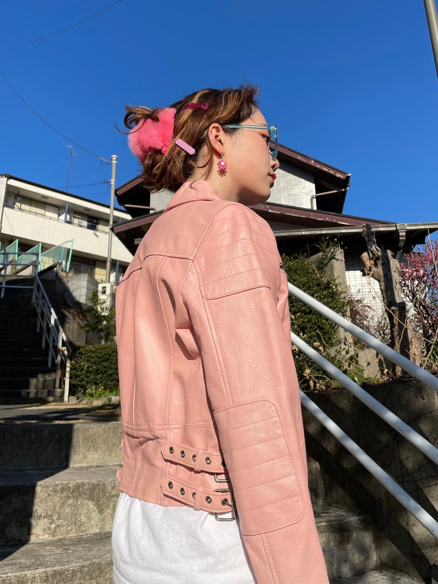 Pink Leather Jacket