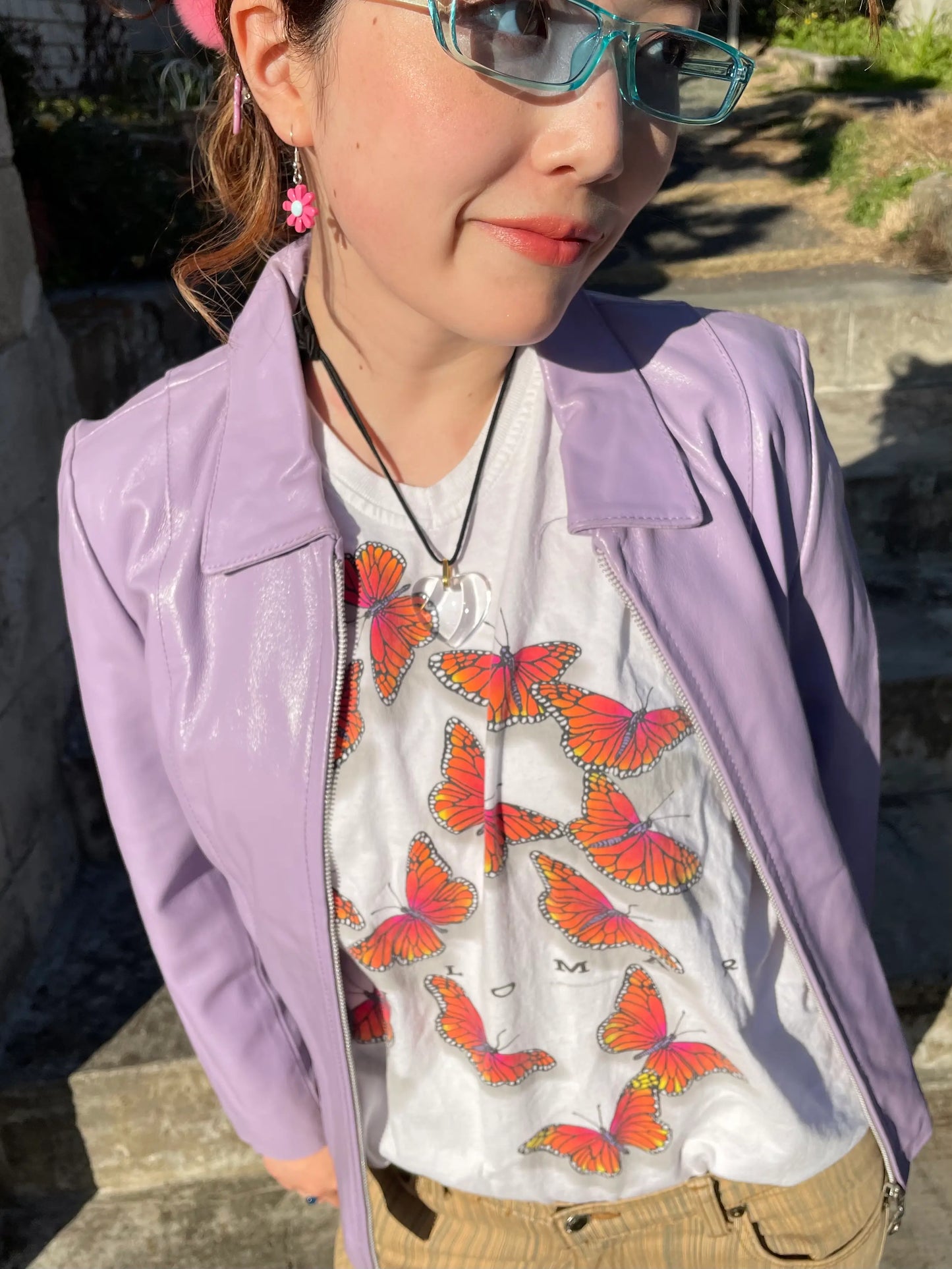 Purple Leather Jacket